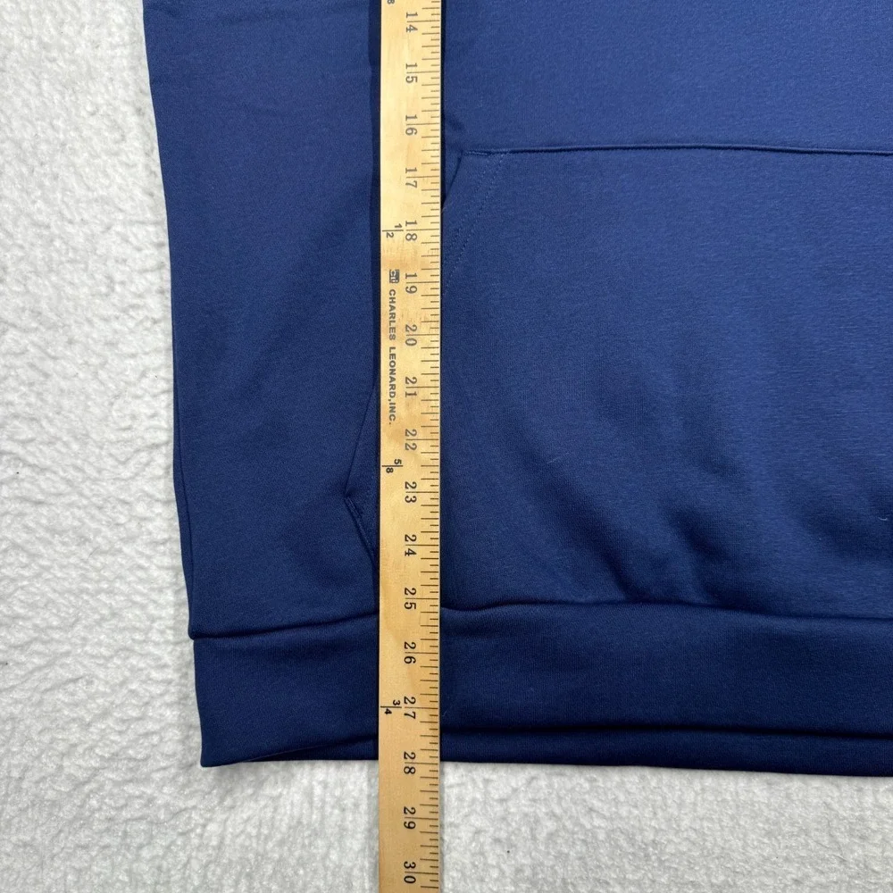 NWT Adidas Fleece Hoodie Hooded Sweater Blue Men's Size Medium